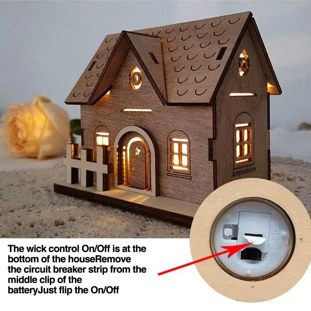 Wooden Cottage Ornament Festive Christmas House Ornament Set with Warm Led Lights Durable Wooden Models for Holiday Home
Wooden Cottage Ornament Festive Christmas House Ornament Set with Warm Led Lights Durable Wooden Models for Holiday Home