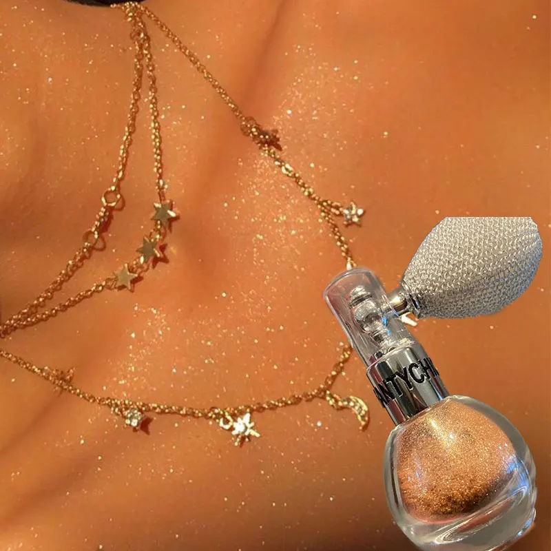 Fashion Highlighter Powder Spray High Gloss Glitter Powder Spray Shimmer Sparkle Makeup for Face Body Highlight Makeup 2022 
Fashion Highlighter Powder Spray High Gloss Glitter Powder Spray Shimmer Sparkle Makeup for Face Body Highlight Makeup 2022