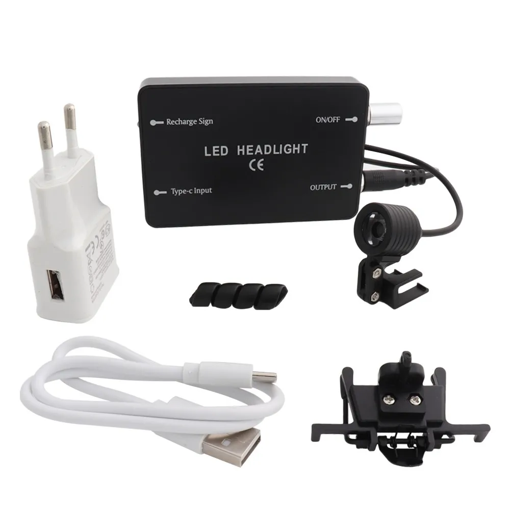 3W Headlight Dental Loupes Magnification Binocular Magnifier Dentistry Surgical USB Battery with Belt Clip EU Charger
3W Headlight Dental Loupes Magnification Binocular Magnifier Dentistry Surgical USB Battery with Belt Clip EU Charger