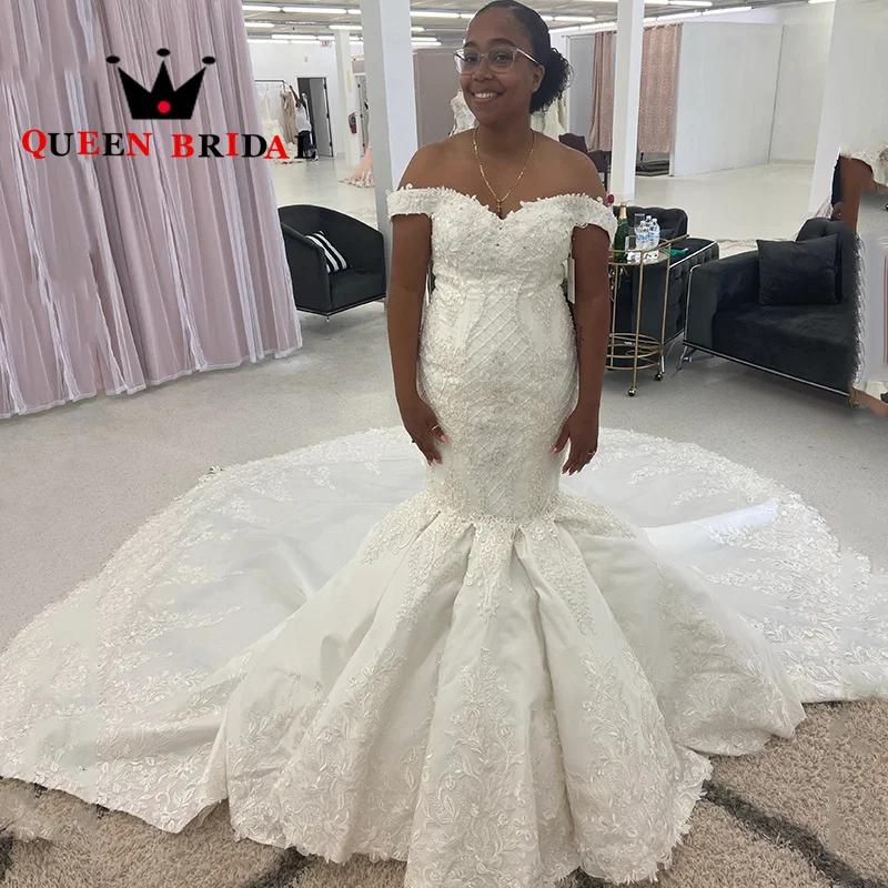 Off Shoulder Sweetheart Wedding Dresses Luxury Mermaid Appliques Sequined Backless Bridal Gown Vestidos De Novia Custom S21Y
Off Shoulder Sweetheart Wedding Dresses Luxury Mermaid Appliques Sequined Backless Bridal Gown Vestidos De Novia Custom S21Y