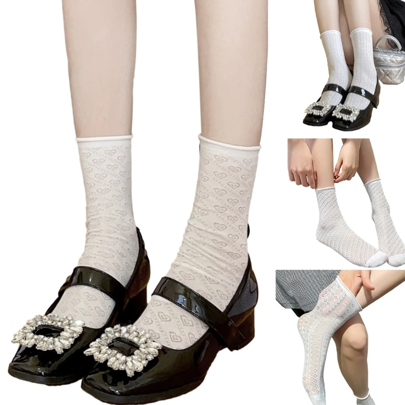 Women JK Vintage Breathable Mesh Socks Hollow Out Jacquard Patterned Ankle Socks F0T5
Women JK Vintage Breathable Mesh Socks Hollow Out Jacquard Patterned Ankle Socks F0T5