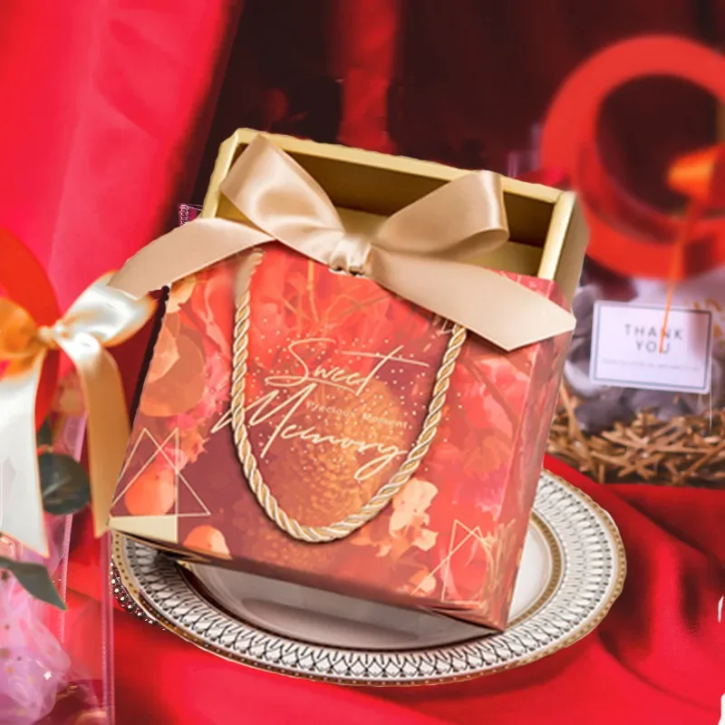 

10 шт. портативные подарочные пакеты для конфет, Подарочный пакет на день рождения, Подарочный пакет, можно носить с собой наличные, сахарные коробки, упаковка для конфет, картонная сумка, бумага