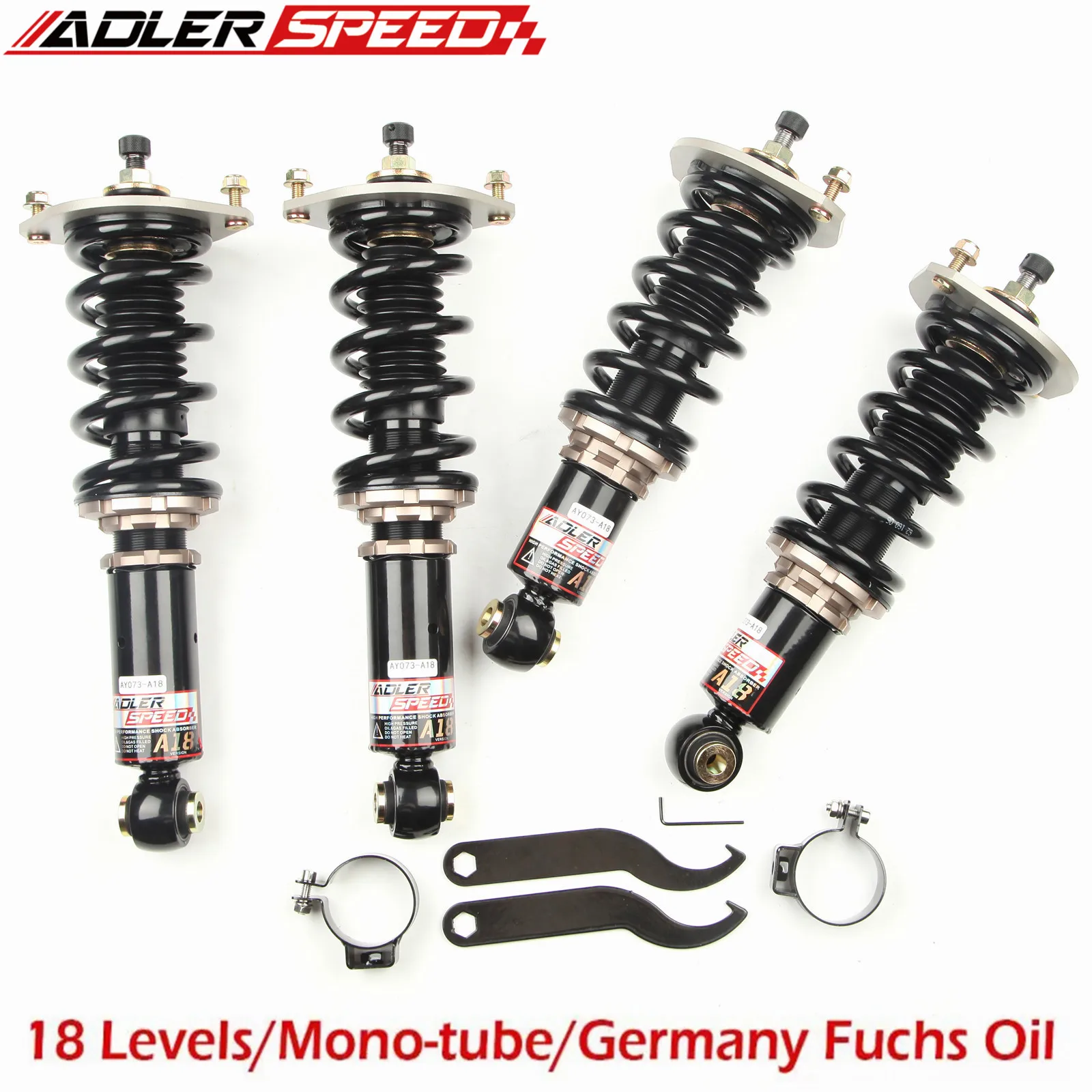 

18 Level Mono Tube Coilovers Lowering Suspension Kit for Mazda Miata NA NB 90-05