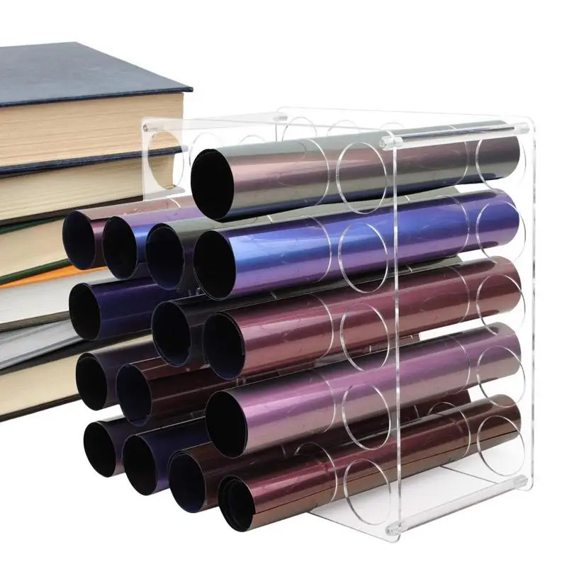 Держатель для виниловых рулонов, 25 отверстий, акриловый стеллаж для виниловых рулонов, держатель для виниловых рулонов для хранения виниловых рулонов
Держатель для виниловых рулонов, 25 отверстий, акриловый стеллаж для виниловых рулонов, держатель для виниловых рулонов для хранения виниловых рулонов