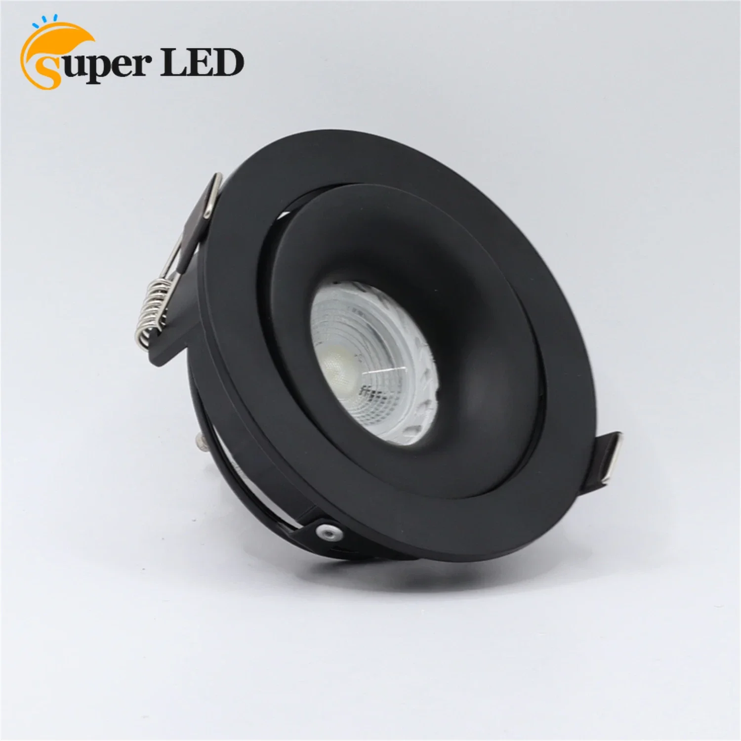 

Round Recessed Ceiling Downlight Mounting Zinc Alloy Frame MR16 GU10 Bulb Replaceable Lamp Holder Fitting Fixtures