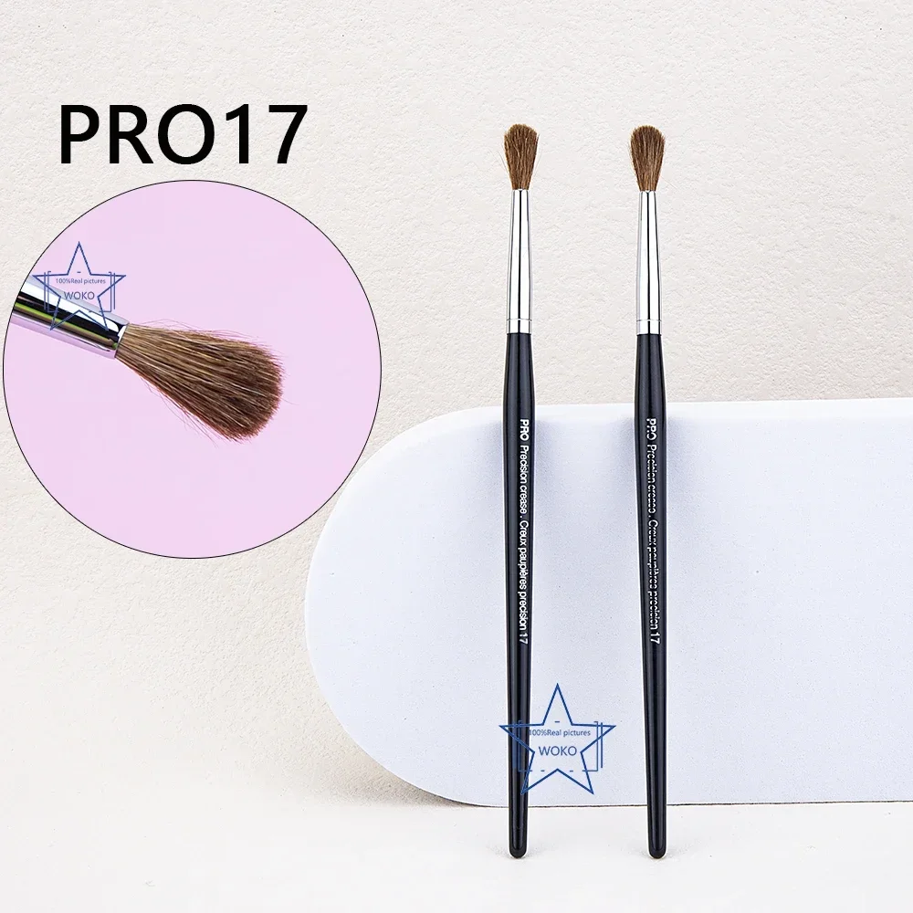 PRO 17 Precision Crease Brush Eyehadow Blending Brush Small Crease Makeup Brushes Horse Hair Tapered Crease Makeup Tool
PRO 17 Precision Crease Brush Eyehadow Blending Brush Small Crease Makeup Brushes Horse Hair Tapered Crease Makeup Tool
