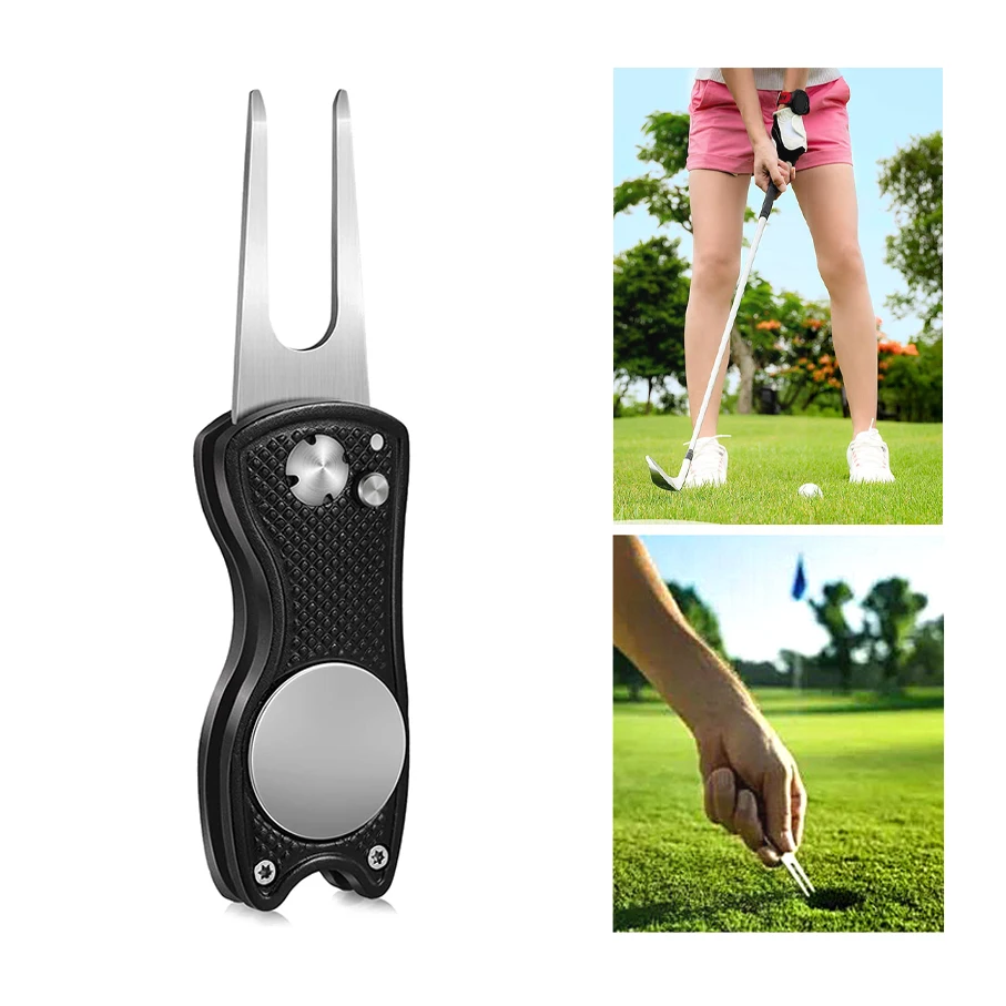 2023New Metal Foldable Golf Divot Repair Tool with Magnetic Ball Marker and Pop-up Button Green Tool Accessories Gift For Golfer
2023New Metal Foldable Golf Divot Repair Tool with Magnetic Ball Marker and Pop-up Button Green Tool Accessories Gift For Golfer