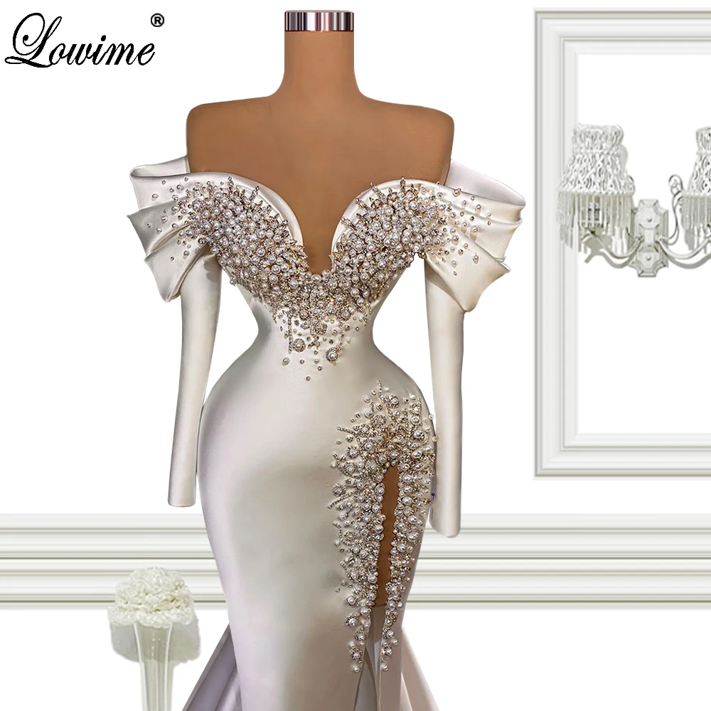 Elegant White Mermaid Celebrity Dresses With Pearls Off Shoulder Red Carpet Runway Dresses Vestidos De Noche New Evening Gowns
Elegant White Mermaid Celebrity Dresses With Pearls Off Shoulder Red Carpet Runway Dresses Vestidos De Noche New Evening Gowns