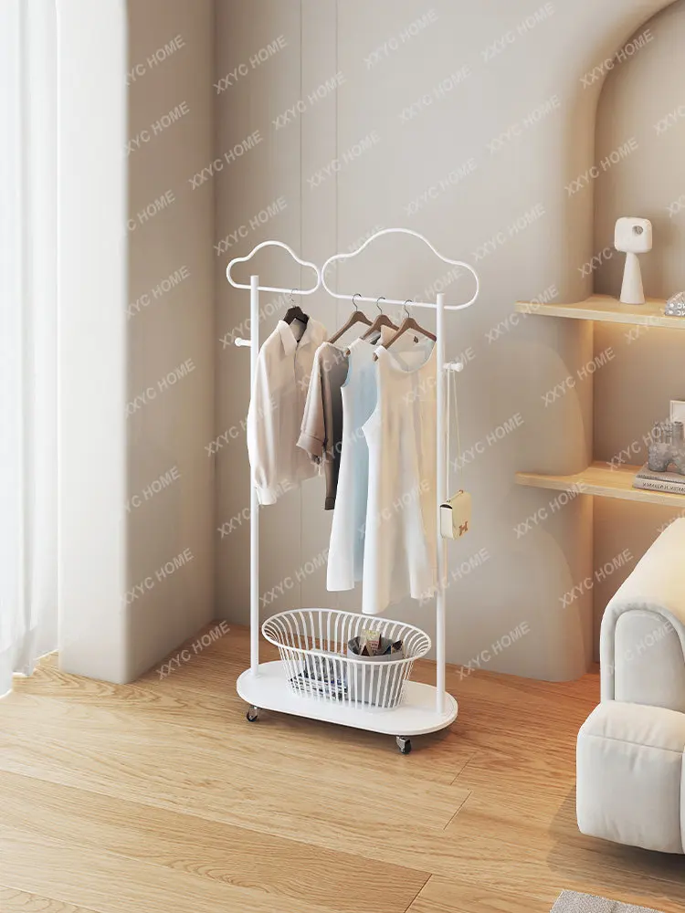 Coat Rack with Wheels Movable Cloud Clothes Rack Living Room Bedroom Cream Style Multifunctional Storage Clothes Hanger
Coat Rack with Wheels Movable Cloud Clothes Rack Living Room Bedroom Cream Style Multifunctional Storage Clothes Hanger