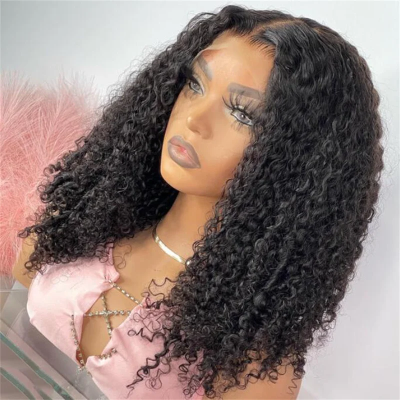Black Glueless 26Inches 180% Density Soft Long Preplucked Kinky Curly Lace Front Wig For Black Women With BabyHair Daily
Black Glueless 26Inches 180% Density Soft Long Preplucked Kinky Curly Lace Front Wig For Black Women With BabyHair Daily