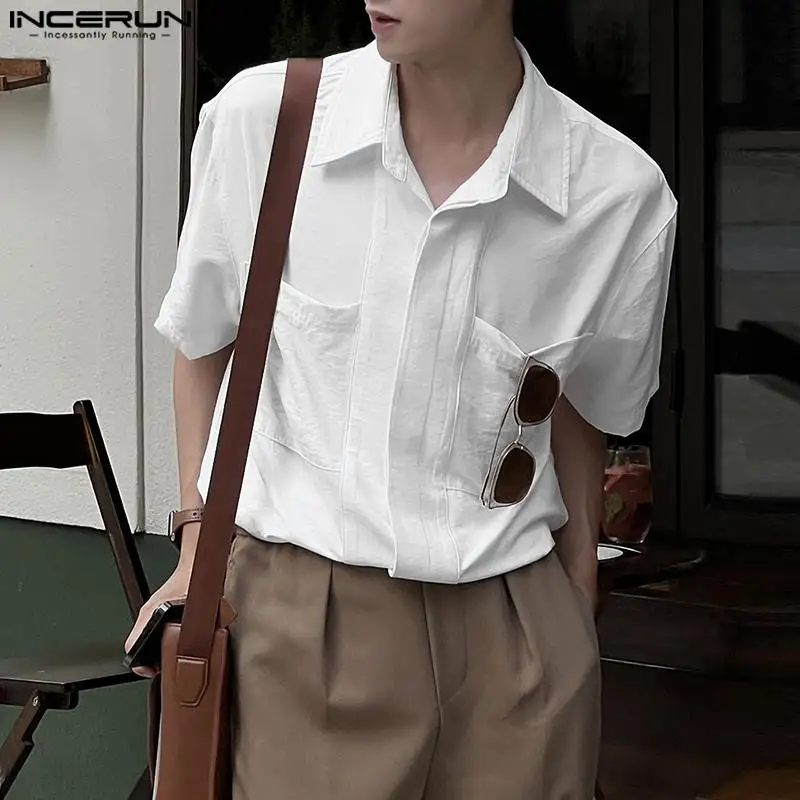 INCERUN 2023 Men Shirts Solid Lapel Short Sleeve Button Summer Men Clothing Streetwear Loose Korean Style Casual Shirt S-5XL
INCERUN 2023 Men Shirts Solid Lapel Short Sleeve Button Summer Men Clothing Streetwear Loose Korean Style Casual Shirt S-5XL