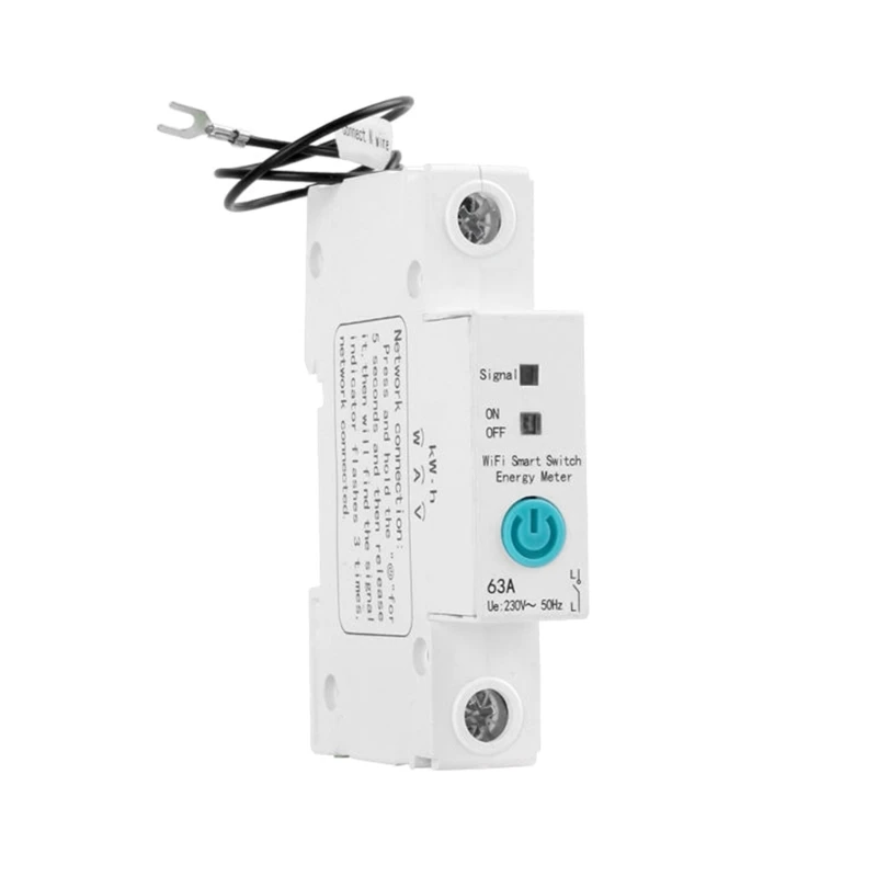 Ewelink Single Phase Din-Rail WIFI Smart Energy Meter timer Power Consumption Monitoring kWh Meter Wattmeter 230V 63A
Ewelink Single Phase Din-Rail WIFI Smart Energy Meter timer Power Consumption Monitoring kWh Meter Wattmeter 230V 63A