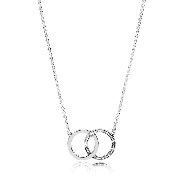 Original Moments Sparkle Entwined Circles Logo Signature Necklace For Women 925 Sterling Silver Necklace Fashion Jewelry
Original Moments Sparkle Entwined Circles Logo Signature Necklace For Women 925 Sterling Silver Necklace Fashion Jewelry