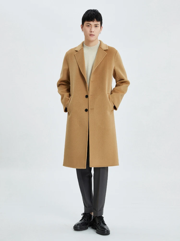 High-End Men's Coat Pure Wool Buckle Reversible Woolen Coat Business Casual Long Windbreaker Trend All-Matching Men's Clothing
High-End Men's Coat Pure Wool Buckle Reversible Woolen Coat Business Casual Long Windbreaker Trend All-Matching Men's Clothing