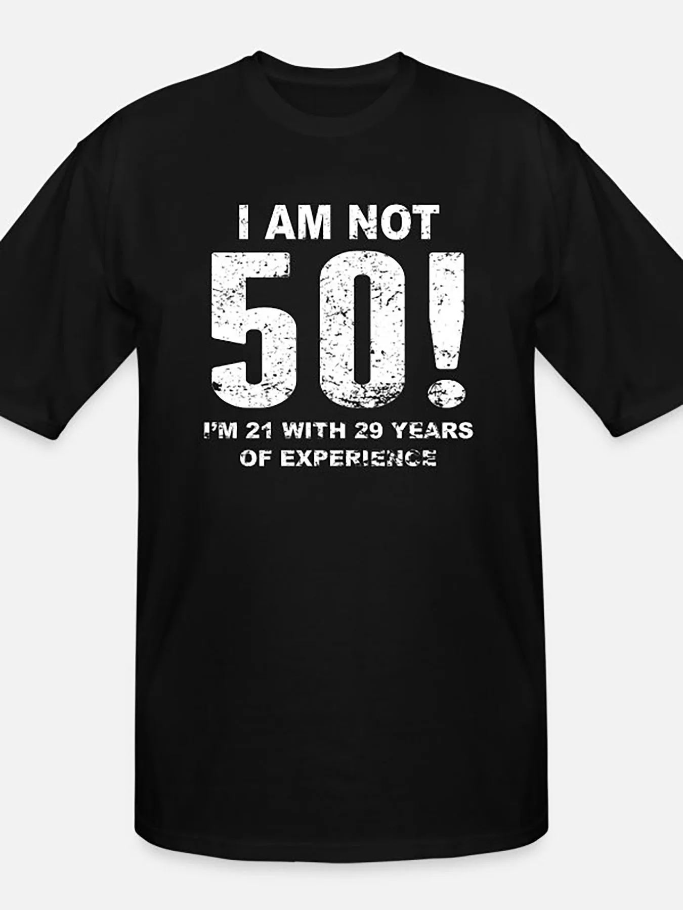 50th Birthday Humor Graphic Tee - Crew Neck, Patterned, Cotton, Machine Washable, Summer Casual Wear for Men - Black
50th Birthday Humor Graphic Tee - Crew Neck, Patterned, Cotton, Machine Washable, Summer Casual Wear for Men - Black