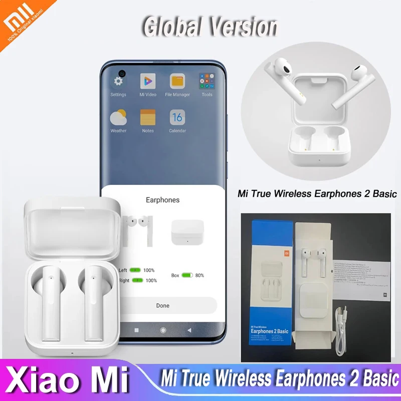 Глобальная версия Xiaomi Mi True Wireless 5 0 Bluetooth-гарнитура Air 2 SE Базовая Airtots 2TWS сенсорная