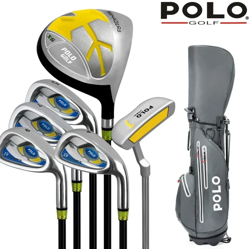 

POLO. Kids Golf Clubs Junior Golf Club Set for Children Graphite Carbon Shaft for Lightweight for Height of 150-170CM