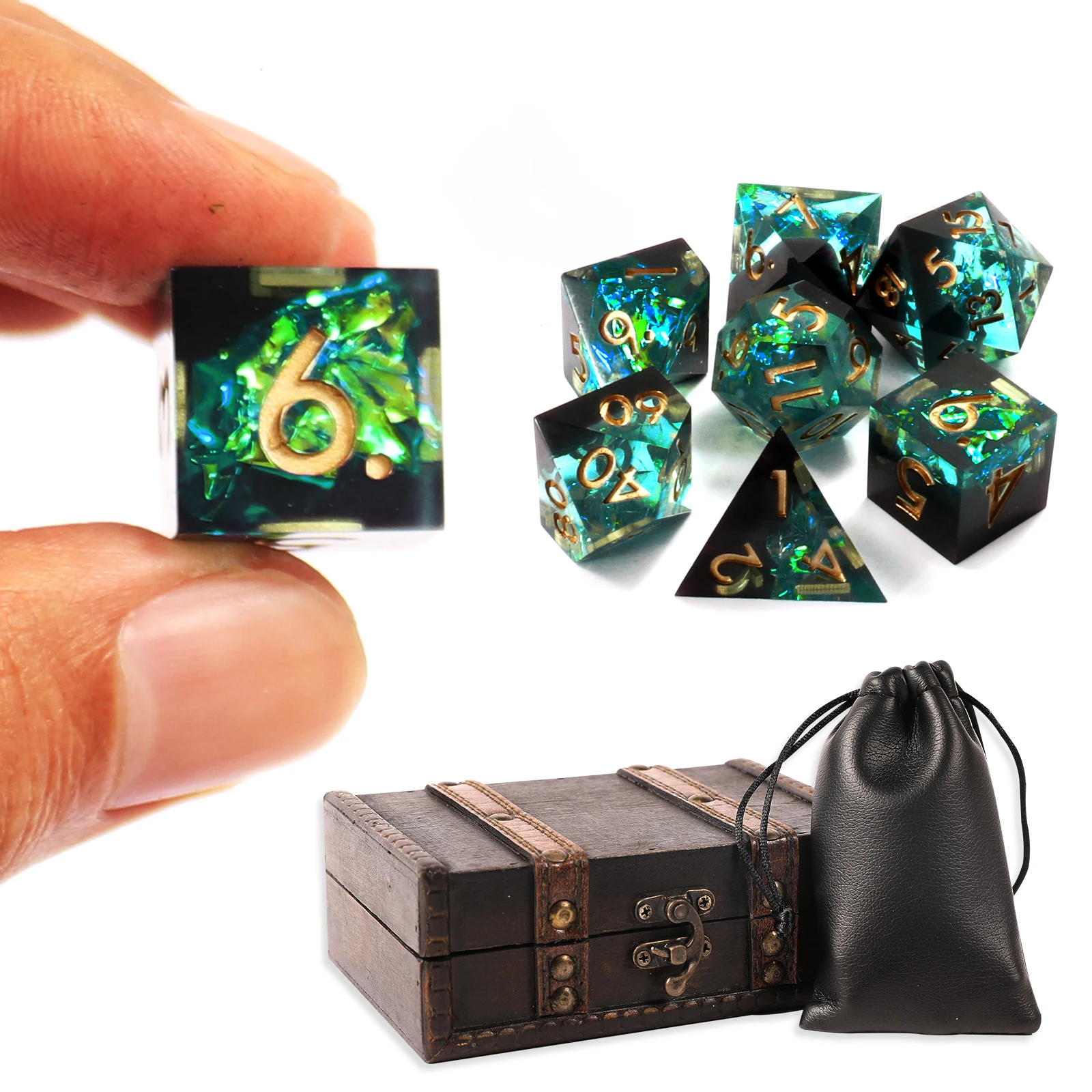 DND Dice Polyhedral D&D Dice Set Sharp Edge Dice with Beautiful Inclusions for Dungeons and Dragons RPG Role Roleplaying d and d
DND Dice Polyhedral D&D Dice Set Sharp Edge Dice with Beautiful Inclusions for Dungeons and Dragons RPG Role Roleplaying d and d