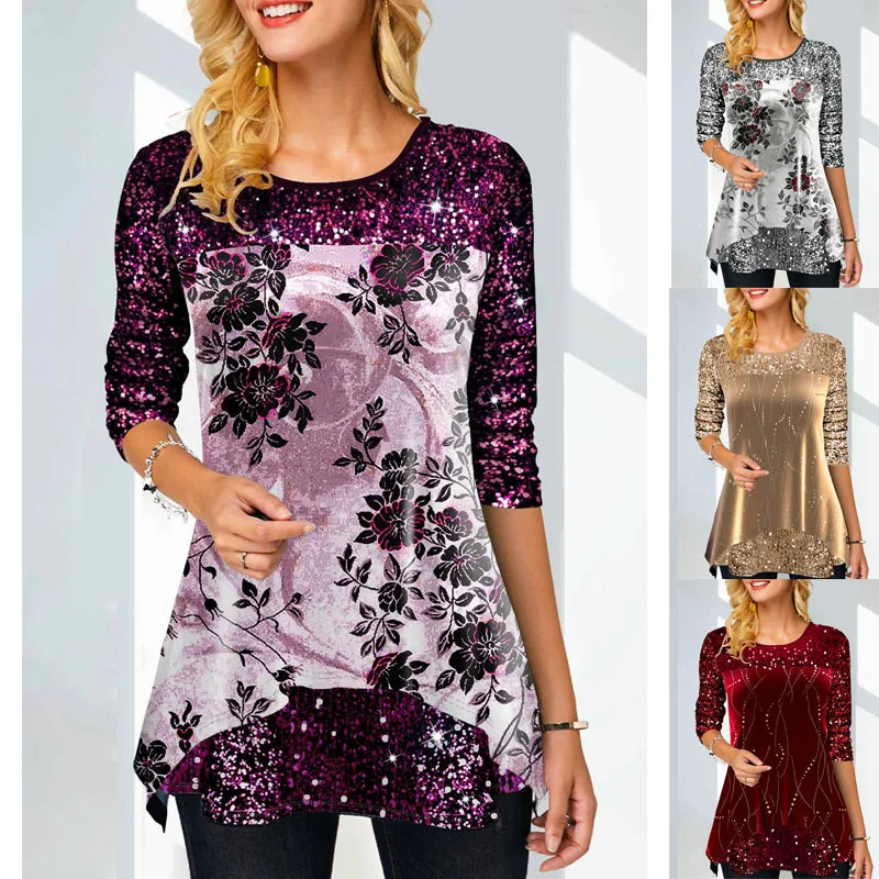 New Fashion European American Woman Clothes for Spring Autumn Winter O-neck Printed T-shirt Long Sleeves Bottoming Shirt
New Fashion European American Woman Clothes for Spring Autumn Winter O-neck Printed T-shirt Long Sleeves Bottoming Shirt