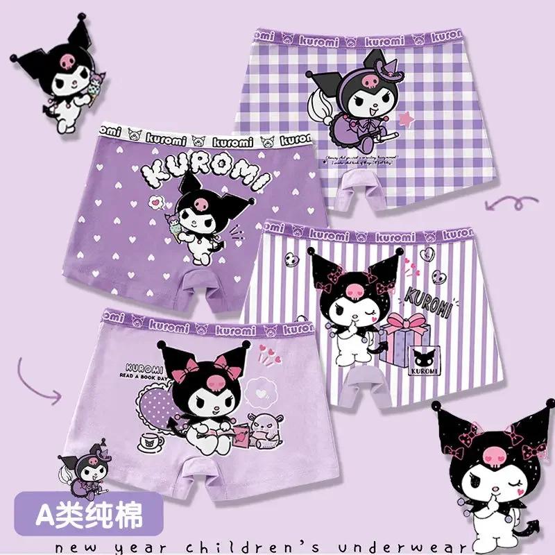 Sanrio Kuromi Girls Briefs Four-corner Cotton Boxer Shorts for Children Aged 3 To 12 Years Old Antibacterial Underwear for Girls
Sanrio Kuromi Girls Briefs Four-corner Cotton Boxer Shorts for Children Aged 3 To 12 Years Old Antibacterial Underwear for Girls