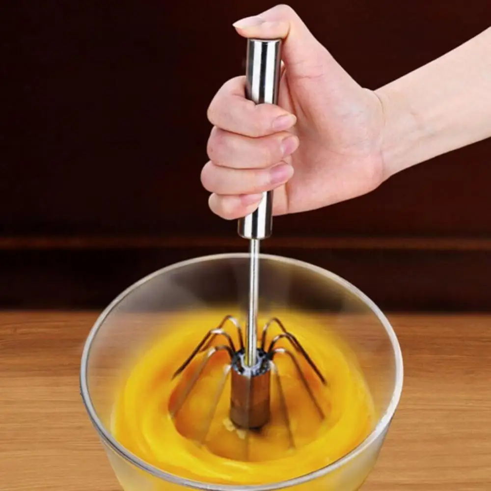 Home Semi-automatic Rotary Whisk 304 Stainless Steel Self-turning Creamer Utensils Whisk Hand Mixer Kitchen Tools Egg Tools
Home Semi-automatic Rotary Whisk 304 Stainless Steel Self-turning Creamer Utensils Whisk Hand Mixer Kitchen Tools Egg Tools