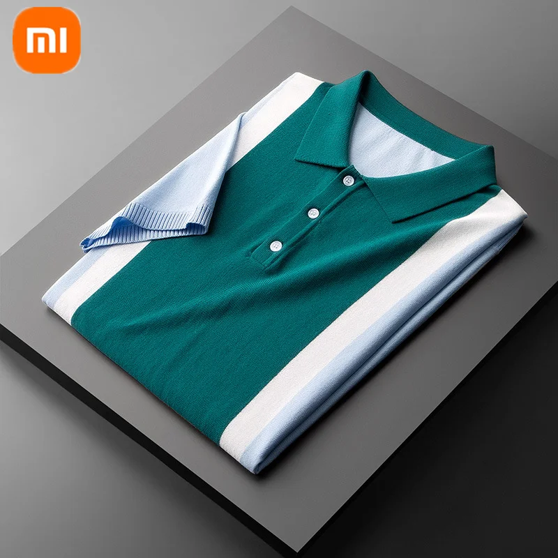 New xiaomi mijia men's color-blocking polo shirt business casual ice silk breathable skin-friendly summer shirt t-shirt men
New xiaomi mijia men's color-blocking polo shirt business casual ice silk breathable skin-friendly summer shirt t-shirt men