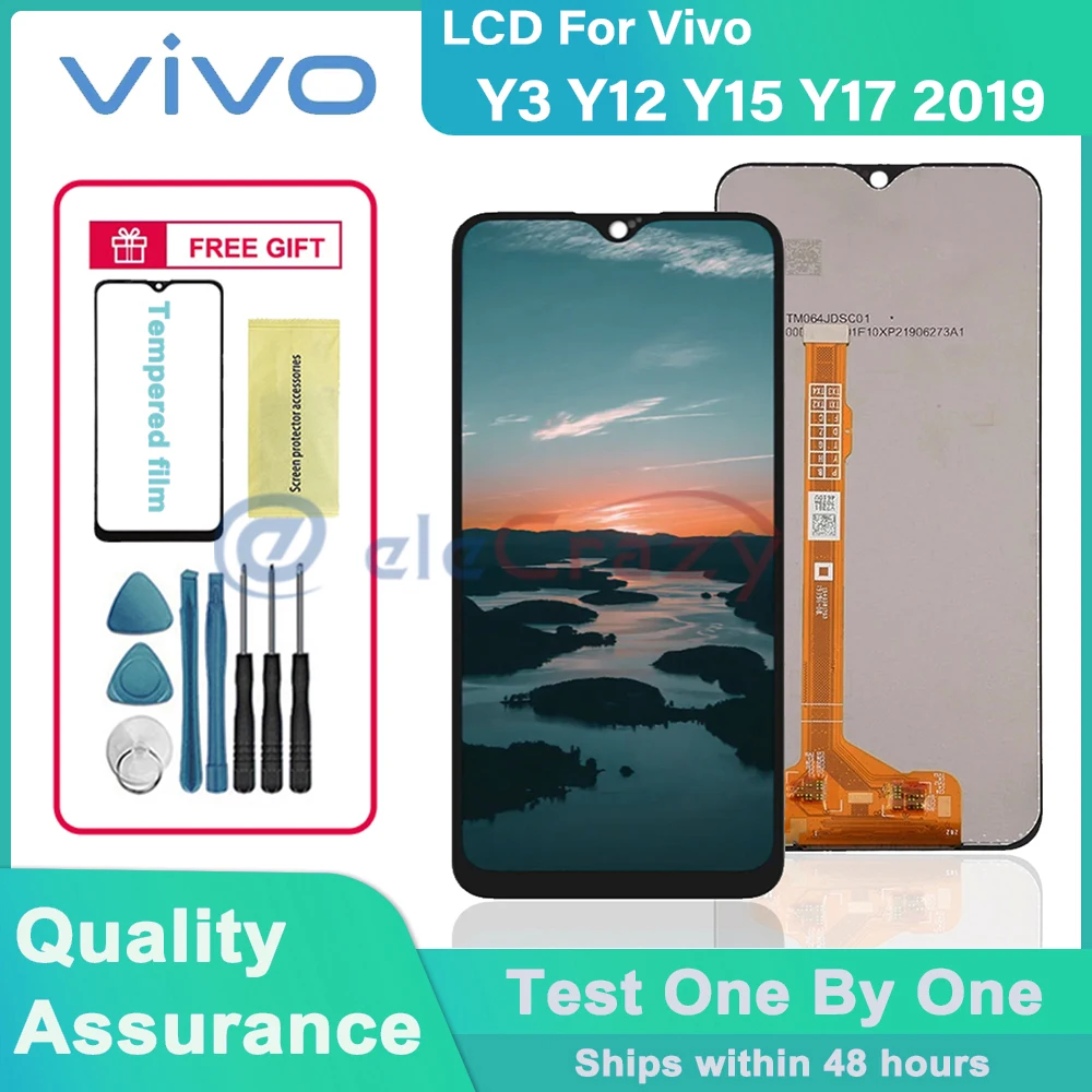 Original 6.35" LCD Display for Vivo Y3 / Y11 / Y12 / Y15 / Y17 2019 LCD touch screen Digitizer Assembly Replaceable parts
Original 6.35" LCD Display for Vivo Y3 / Y11 / Y12 / Y15 / Y17 2019 LCD touch screen Digitizer Assembly Replaceable parts