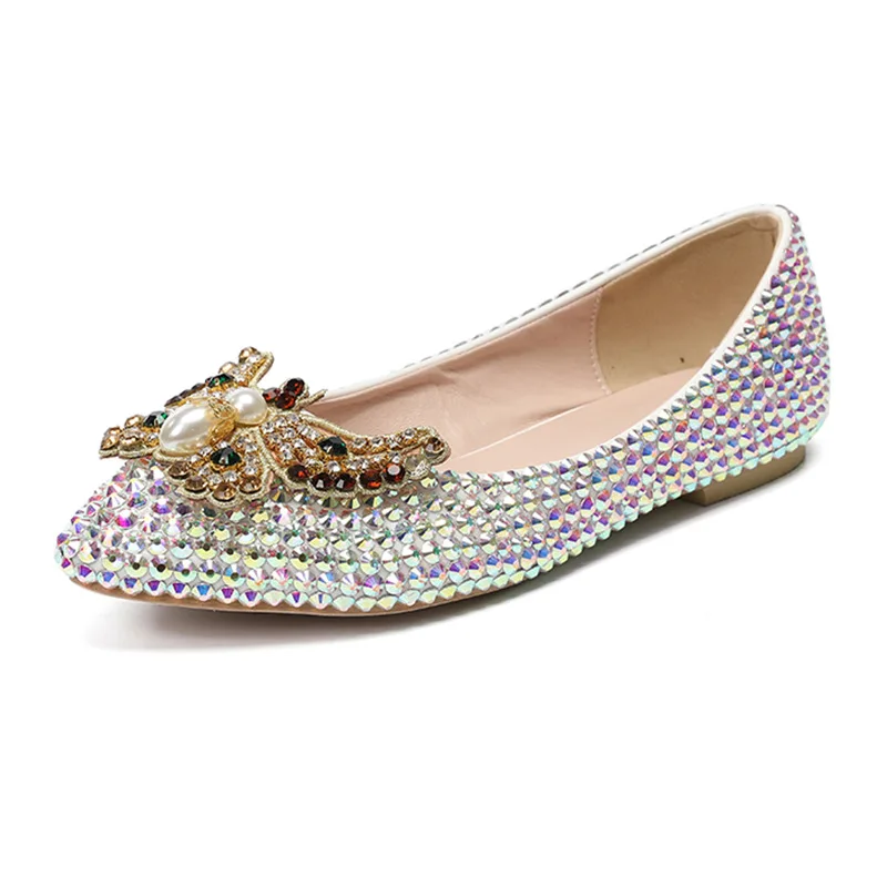 Colored Rhinestone Crystal Flat Sole Single Shoes 2024 New Temperament Full Diamond Wedding Bride Colorful Wedding Shoes size 43
Colored Rhinestone Crystal Flat Sole Single Shoes 2024 New Temperament Full Diamond Wedding Bride Colorful Wedding Shoes size 43