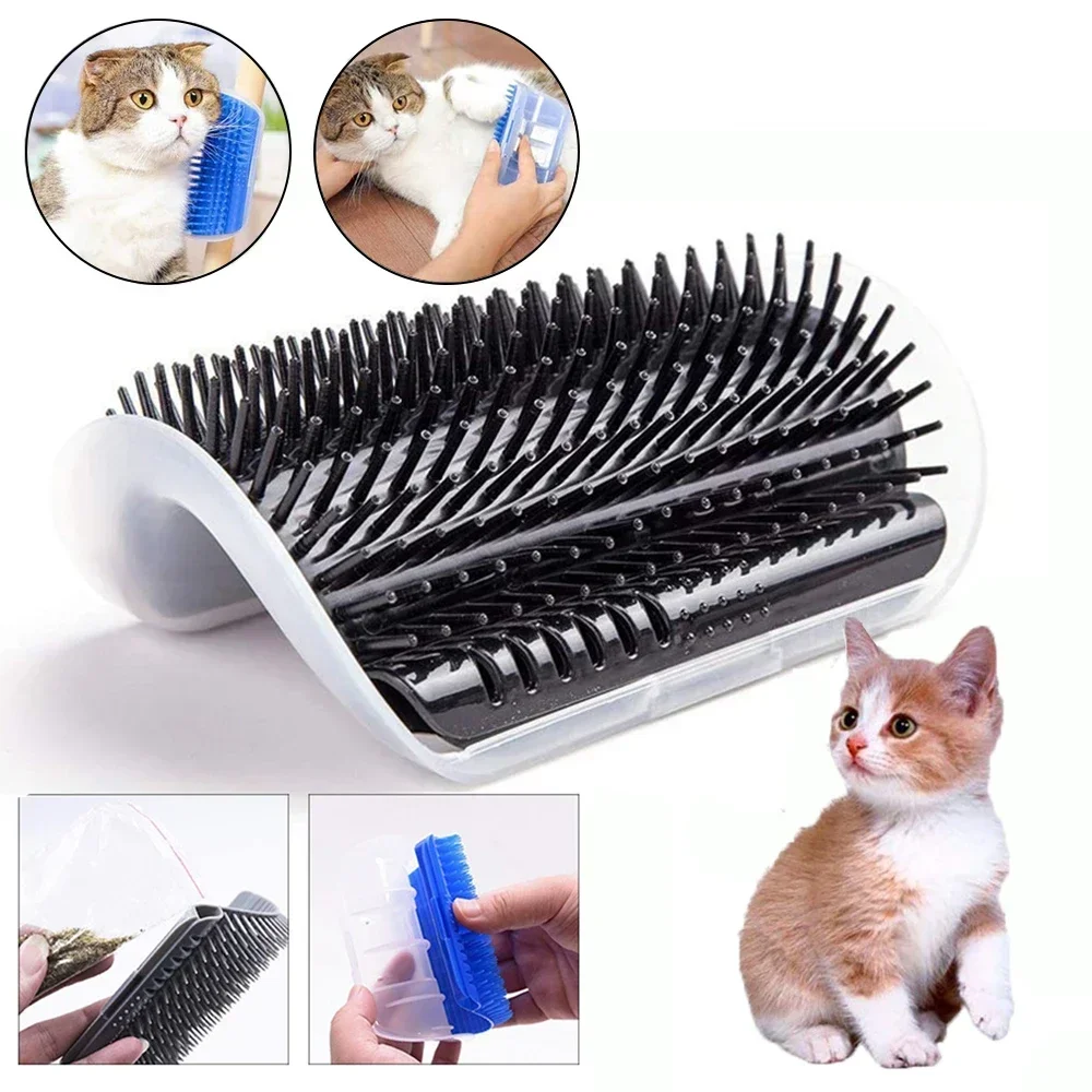 

Cats Groomer Self Brush Corner Dog Massage Self Comb Wall Corner Rubs Catnip The Face With A Tickling Comb Pet Grooming Supply