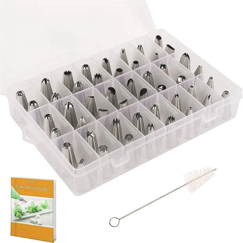 Stainless Steel Flower Mouth Set, 24 Head, Cream Squeeze Nipple, Plastic Box, Mounted Flower Mouth Set, Spot
Stainless Steel Flower Mouth Set, 24 Head, Cream Squeeze Nipple, Plastic Box, Mounted Flower Mouth Set, Spot