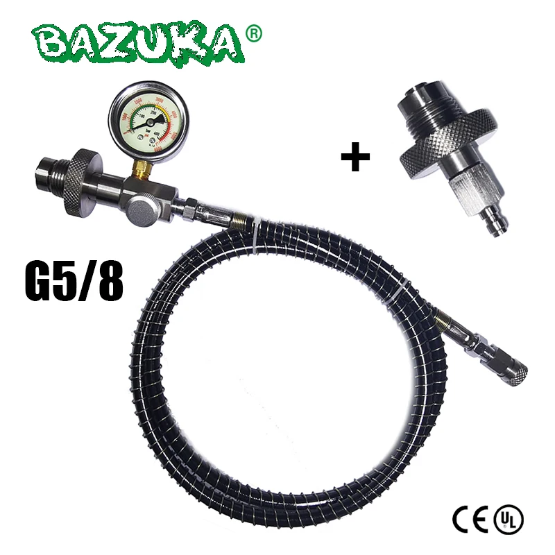 New HPA DIN Dive Cylinder Decanting Equalising Pressure Hose Pressure Gauge Dual 232 and 300Bar Tank Bottle
New HPA DIN Dive Cylinder Decanting Equalising Pressure Hose Pressure Gauge Dual 232 and 300Bar Tank Bottle