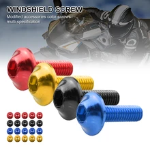 10Pcs Universal Motorcycle Fairing Bolt Kit Bodywork Screws Fairing Kit Windscreen Bumper Screw Aluminum Alloy 5 Sizes Moto tool
10Pcs Universal Motorcycle Fairing Bolt Kit Bodywork Screws Fairing Kit Windscreen Bumper Screw Aluminum Alloy 5 Sizes Moto tool