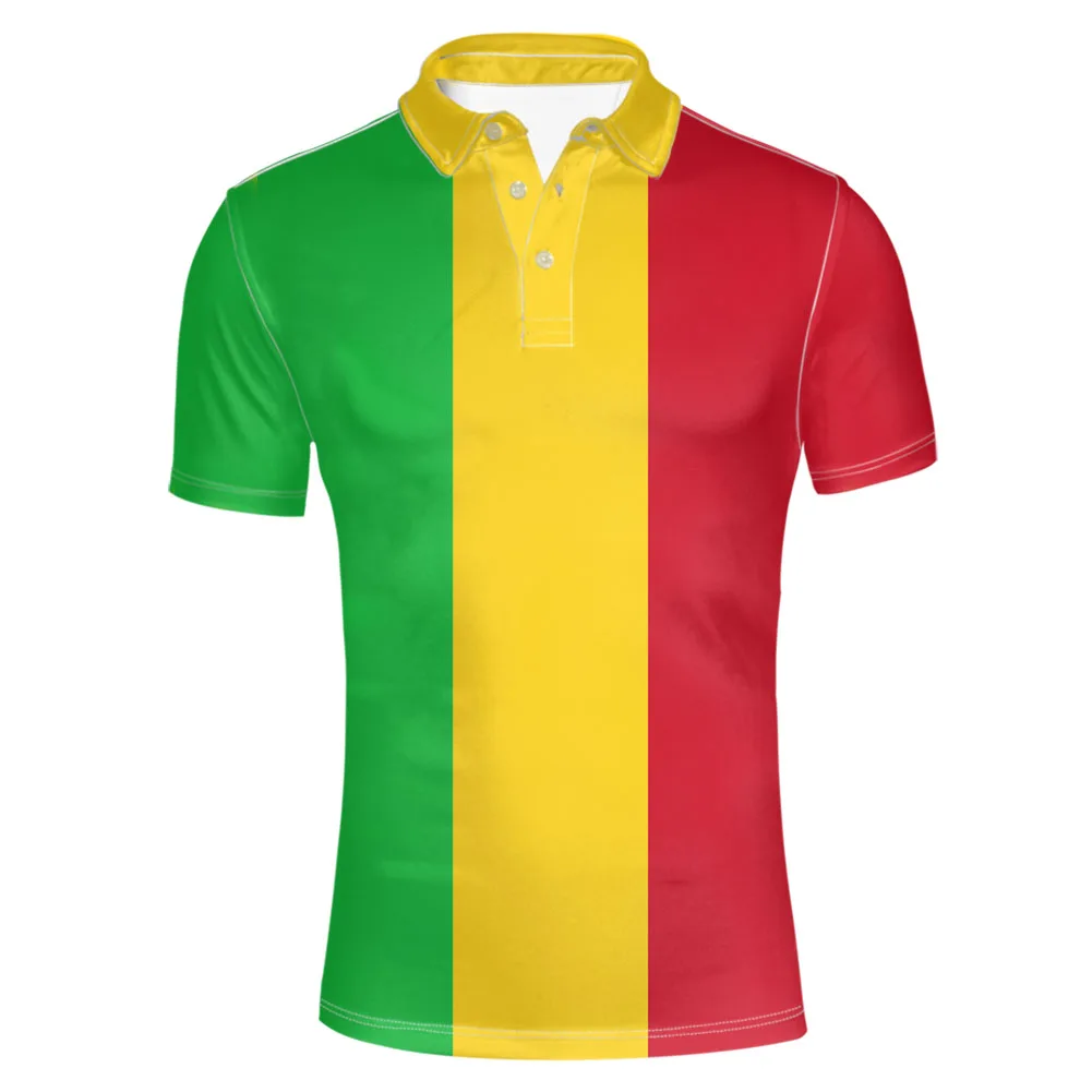 

Рубашка-поло с логотипом национальной сборной Мали, футболка-поло с флагом национальной нации малийской Республики по индивидуальному заказу для путешествий, рыбалки и других стран, повседневная одежда