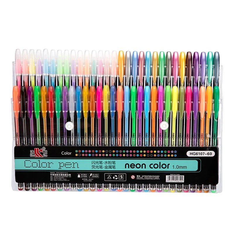 Gel Pen Set Glitter Pens For School Office Adult Coloring Book Journals Drawing Doodling Art Markers Promotion |