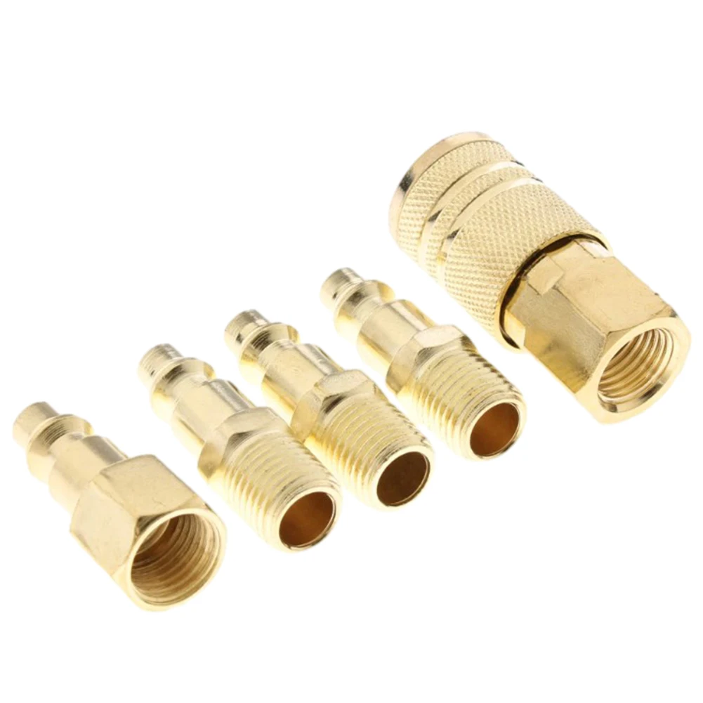 5Pcs Brass Quick Coupler Air Hose Line End Connector 1/4" NPT Female/male Thread Adapter Air Compressor Power Tool Accessories
5Pcs Brass Quick Coupler Air Hose Line End Connector 1/4" NPT Female/male Thread Adapter Air Compressor Power Tool Accessories