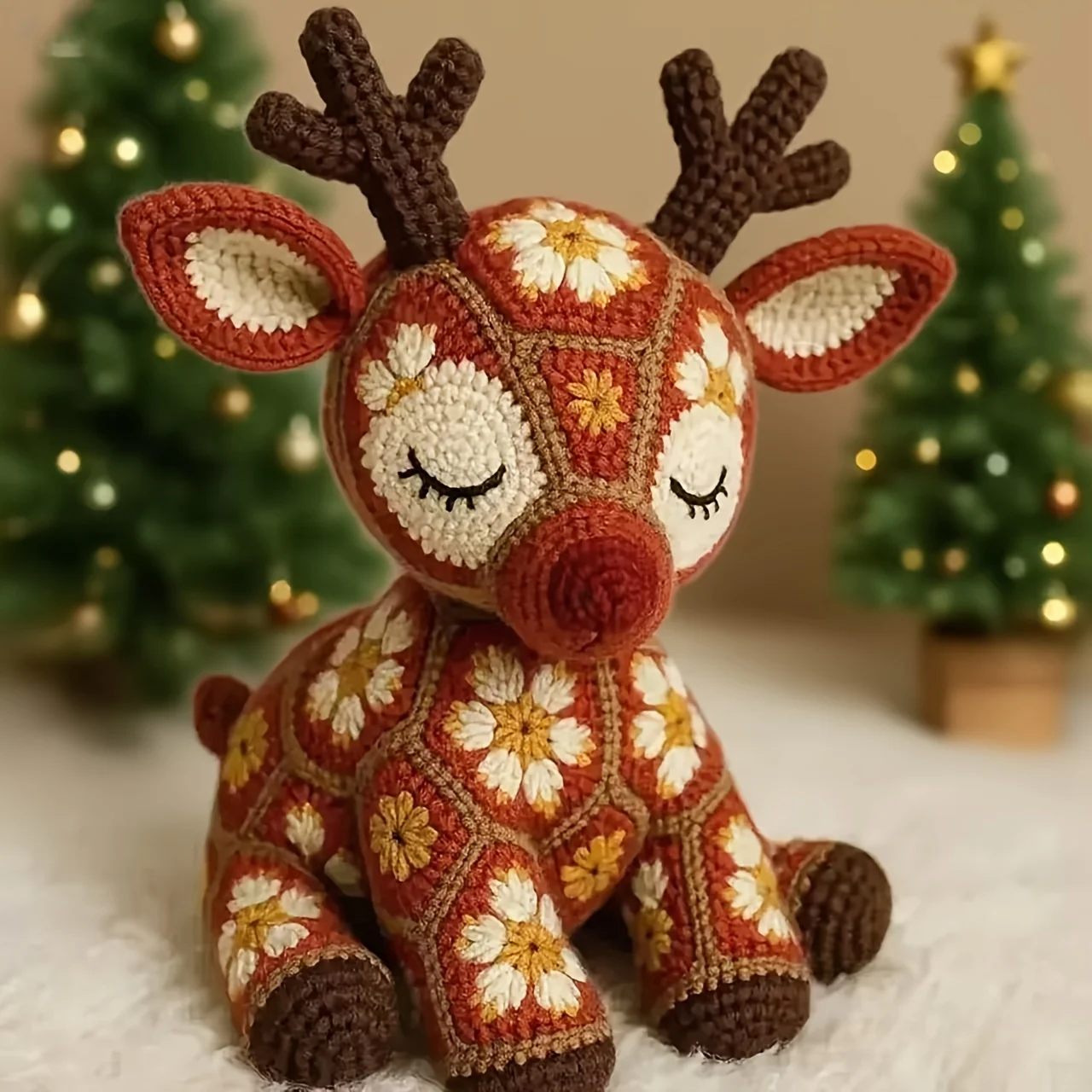 Floral Reindeer Crochet Kit, 4 Colors. DIY Weaving Kit with Video Tutorial. Perfect Holiday Gift & Home Decor! Floral Reindeer Crochet Kit, 4 Colors. DIY Weaving Kit with Video Tutorial. Perfect Holiday Gift & Home Decor!