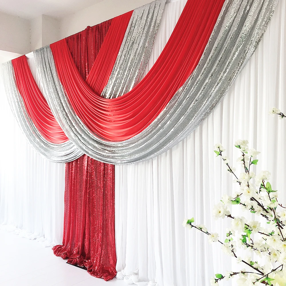 New Arrival 3m H x6m W Ice Silk Backdrop Sequin Drape Swag Wedding Party Decoration
New Arrival 3m H x6m W Ice Silk Backdrop Sequin Drape Swag Wedding Party Decoration