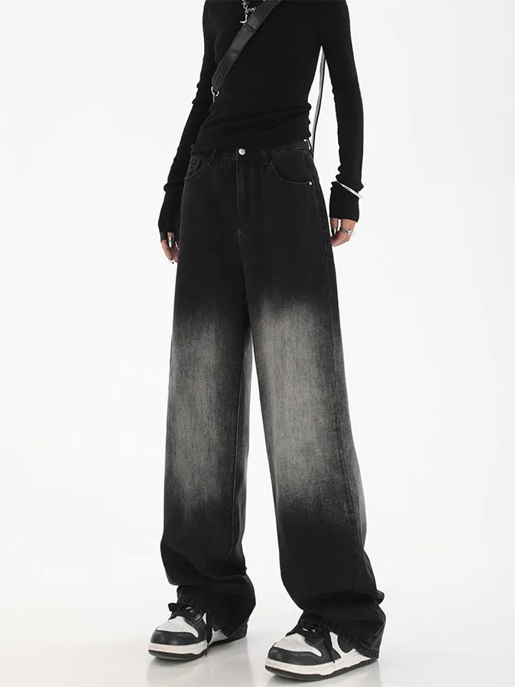2022 Autumn Black Jeans Woman Y2k Wide Leg Pants High Waist Jeans Korean Fashion Vintage Streetwear Loose Tide Denim Trousers
2022 Autumn Black Jeans Woman Y2k Wide Leg Pants High Waist Jeans Korean Fashion Vintage Streetwear Loose Tide Denim Trousers