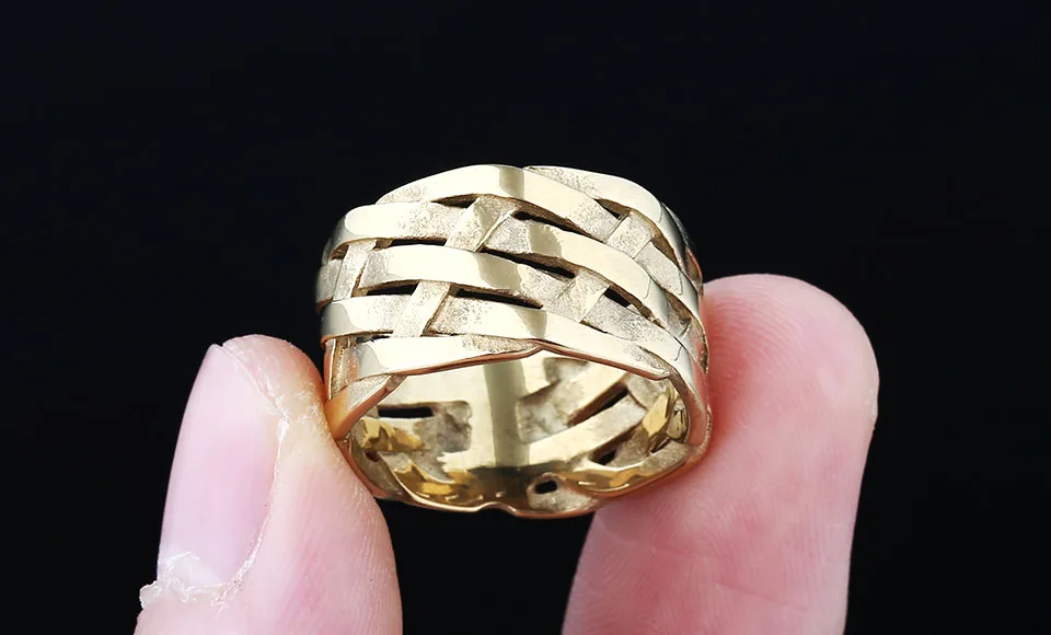 Trendy 316L Stainless Steel Wholesale Price Viking Weave Ring For Man Women Vintage Charm Polished jewelry For Teens Gift Trendy 316L Stainless Steel Wholesale Price Viking Weave Ring For Man Women Vintage Charm Polished jewelry For Teens Gift