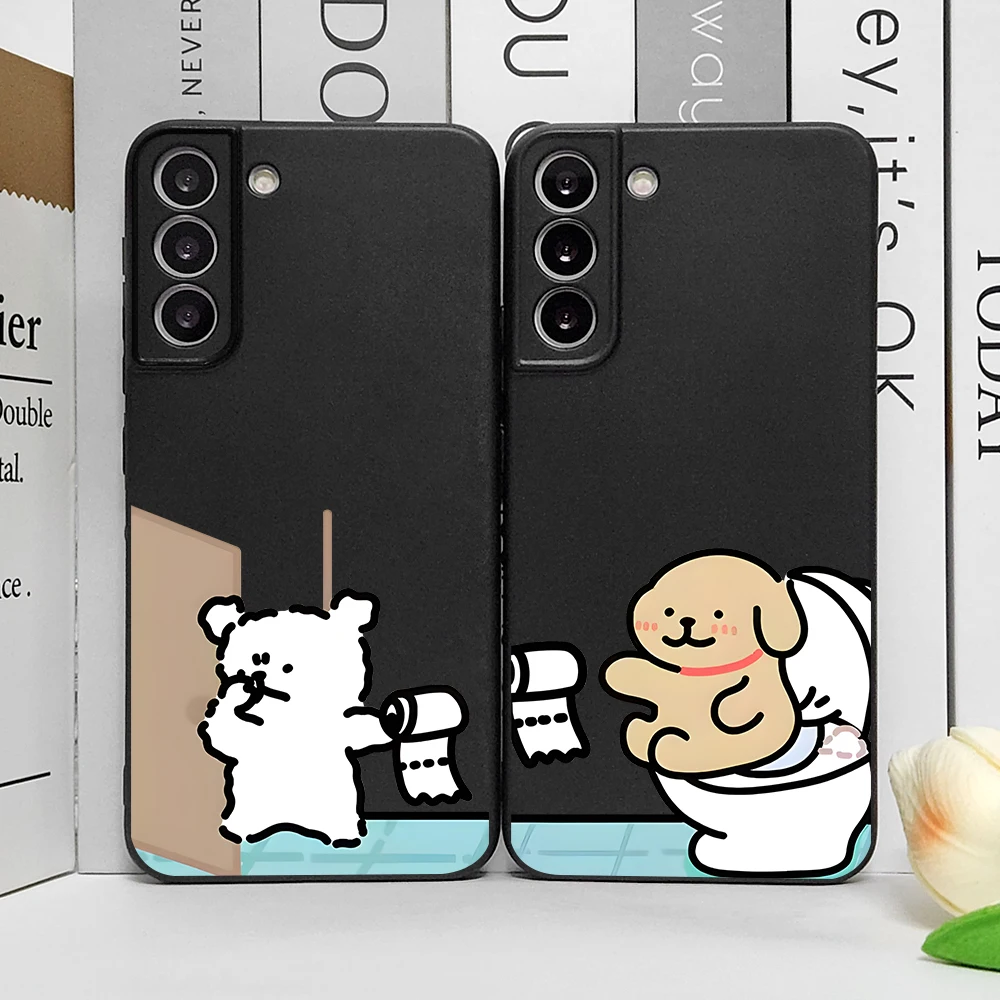 Funny Animal Dog Couple Phone Case for Samsung Galaxy S25 Plus S21 FE S22 S23 S24 Ultra Shockproof Soft Cover Paired Fundas Skin Funny Animal Dog Couple Phone Case for Samsung Galaxy S25 Plus S21 FE S22 S23 S24 Ultra Shockproof Soft Cover Paired Fundas Skin