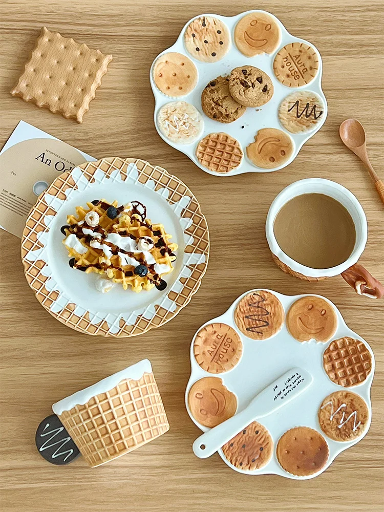 Creative New Fun Biscuit Mug Dessert Plate Afternoon Tea Snack Cake Plate Breakfast Plate Milk Coffee Cup Home Cup Set
Creative New Fun Biscuit Mug Dessert Plate Afternoon Tea Snack Cake Plate Breakfast Plate Milk Coffee Cup Home Cup Set