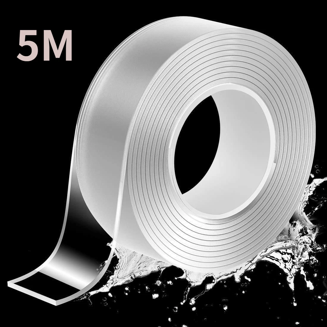 

1-5M Nano Double Sided Tape Transparent Adhesive Strips Strong Sticky Multipurpose Reusable Waterproof Mounting Tape Heavy Duty