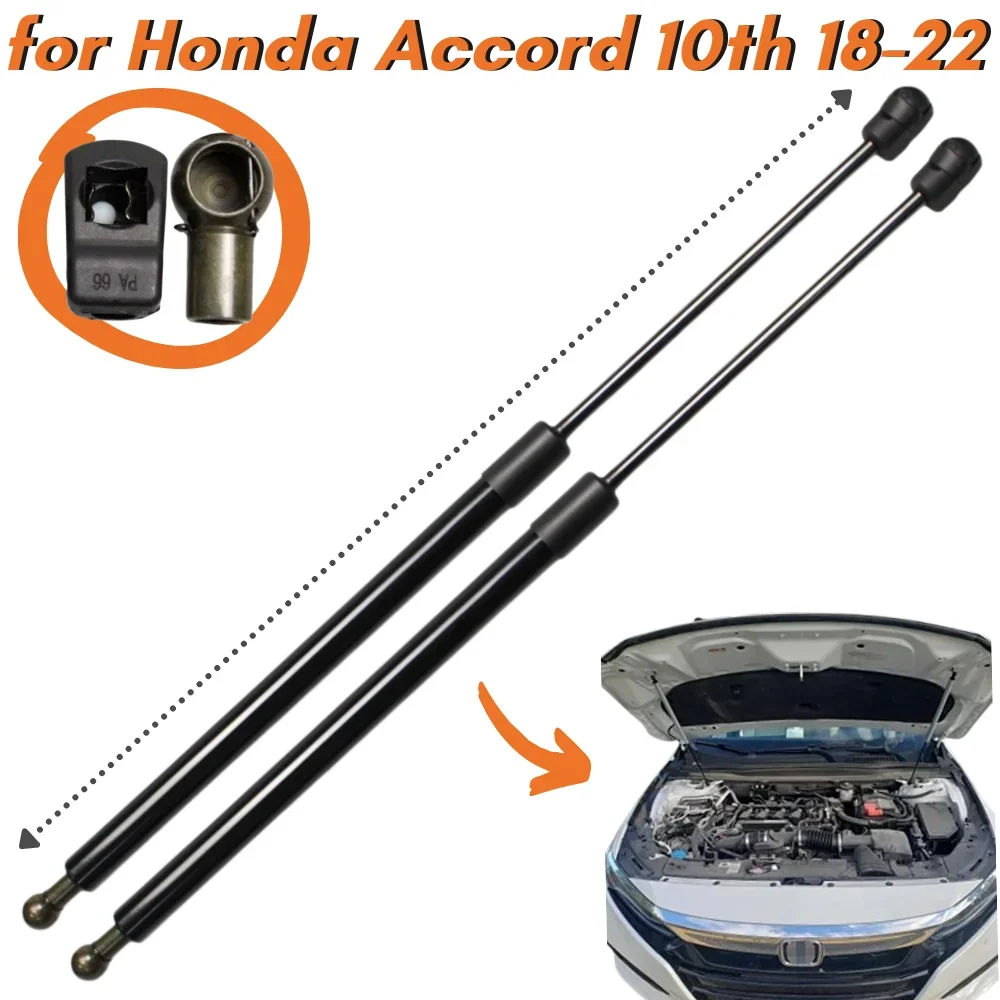 Qty(2) Carbon Fiber Hood Struts for Honda Accord 10th 2018-2022 Front Bonnet Gas Springs Lift Supports Shock Absorbers Dampers
Qty(2) Carbon Fiber Hood Struts for Honda Accord 10th 2018-2022 Front Bonnet Gas Springs Lift Supports Shock Absorbers Dampers