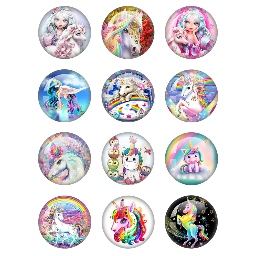 New Lucky Unicorn Dream 12mm/16mm/18mm/25mm Round Photo Glass Cabochon Demo Flat Back Making Findings Jewelry Findings
New Lucky Unicorn Dream 12mm/16mm/18mm/25mm Round Photo Glass Cabochon Demo Flat Back Making Findings Jewelry Findings