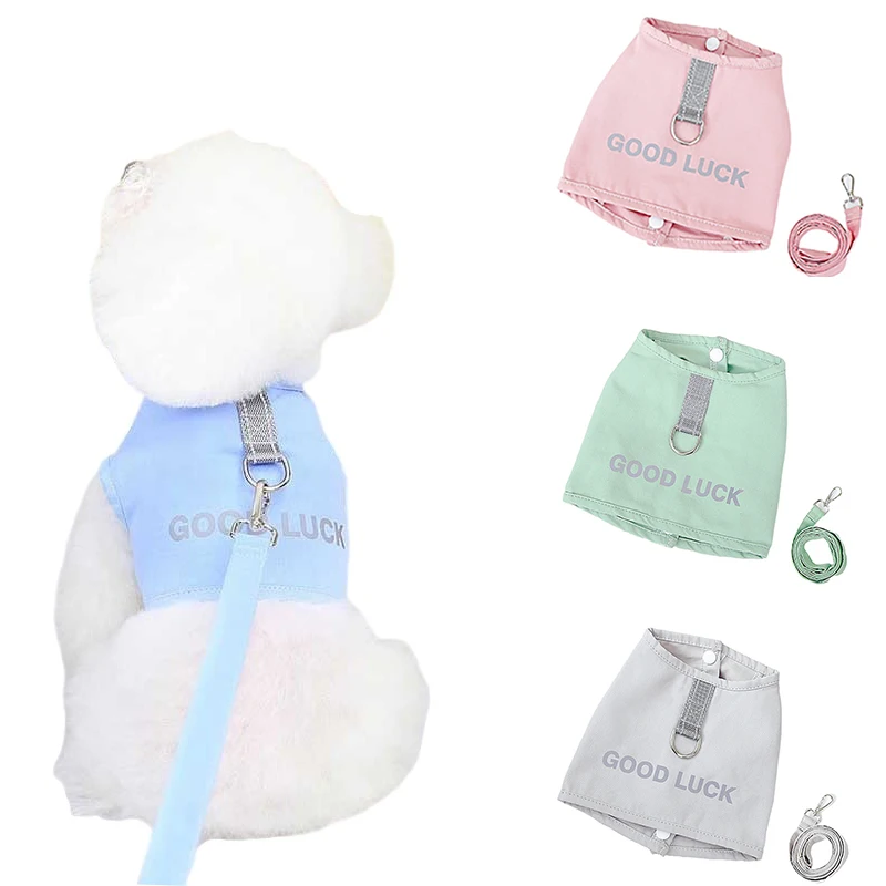 Dog Vest Summer Pet Clothes With Leash Soft Puppy Vest For Small Meidum Dogs French Bulldog T-shirt Chihuahua Yorkies Clothing
Dog Vest Summer Pet Clothes With Leash Soft Puppy Vest For Small Meidum Dogs French Bulldog T-shirt Chihuahua Yorkies Clothing
