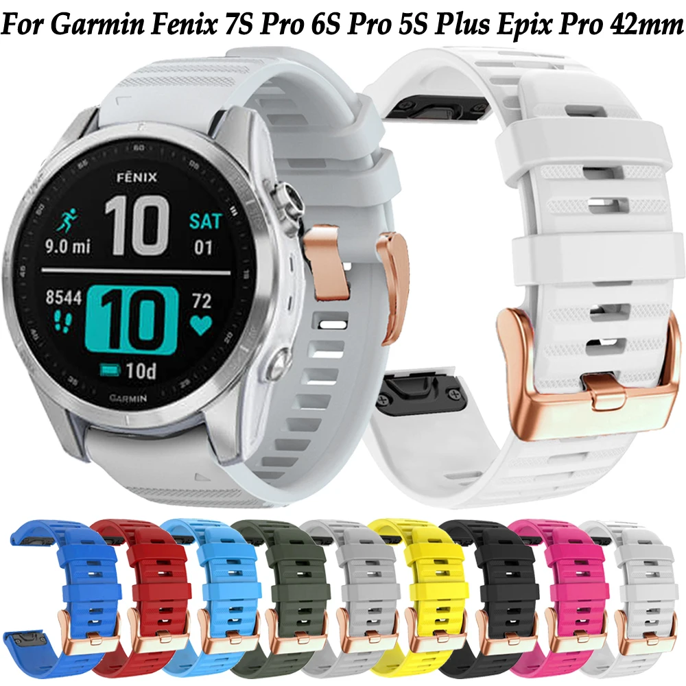 20mm Rose Gold Buckle Smartwatch Band For Garmin Fenix 7S Pro 6S Pro 5S Plus Instinct 2S Strap Quick Release Bracelet Wristband
20mm Rose Gold Buckle Smartwatch Band For Garmin Fenix 7S Pro 6S Pro 5S Plus Instinct 2S Strap Quick Release Bracelet Wristband