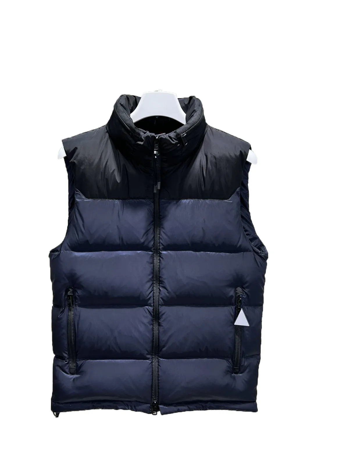 

Down jacket vest short section stand-up collar Slim version of solid color design warm and comfortable 2023 winter new 1021