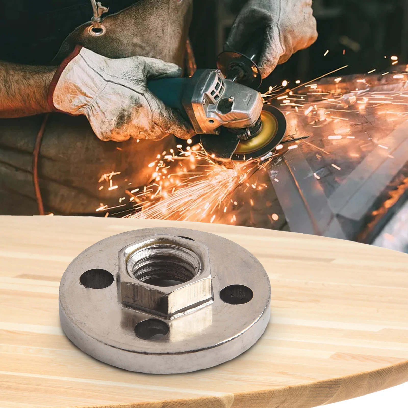 Pressure Plate Professional Grade Pressure Plate Cover Hexagon Nut Fitting Tool for Type 100 Angle Grinder (2pcs)
Pressure Plate Professional Grade Pressure Plate Cover Hexagon Nut Fitting Tool for Type 100 Angle Grinder (2pcs)