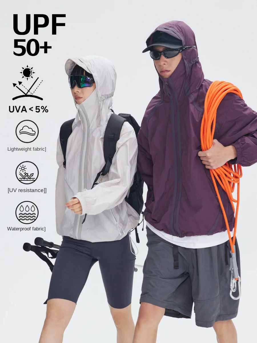 Легкая спортивная Солнцезащитная одежда Upf50 с капюшоном для улицы мужские весенне-летние женские водоотталкивающие тонкие куртки пальто
Легкая спортивная Солнцезащитная одежда Upf50 с капюшоном для улицы мужские весенне-летние женские водоотталкивающие тонкие куртки пальто