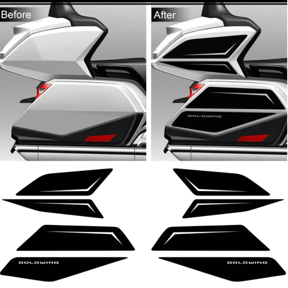 

2021 2018 2019 2020 For HONDA Goldwing GL1800 GL 1800 Luggage Trunk Stickers Tour Tank Pad Protector Decal Kit Cases Accessories